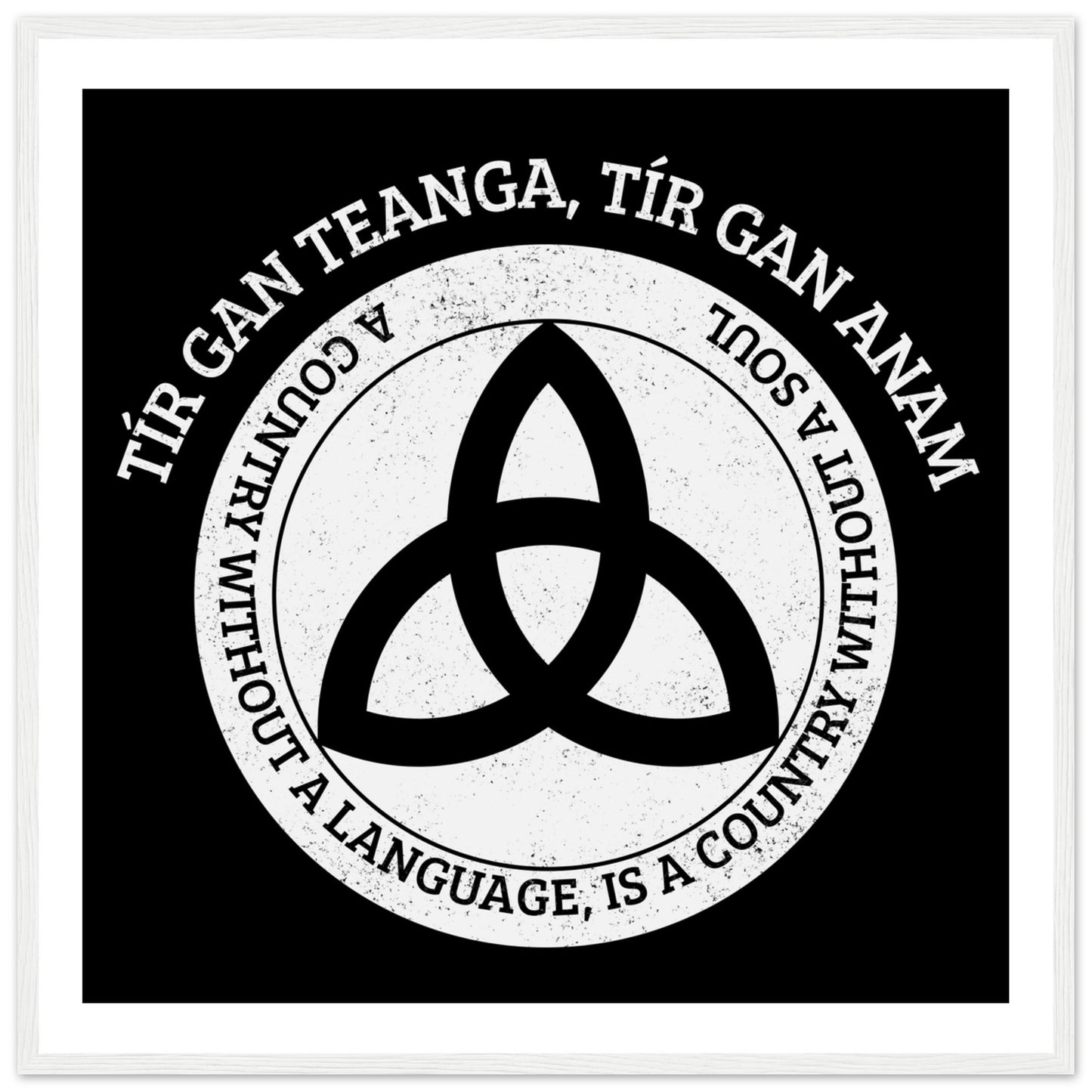 Tír gan teanga, tír gan anam- Irish Language Framed Print