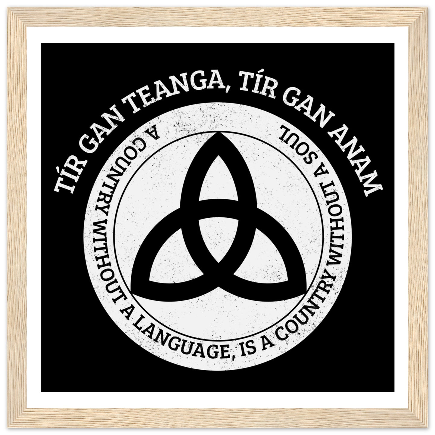 Tír gan teanga, tír gan anam- Irish Language Framed Print