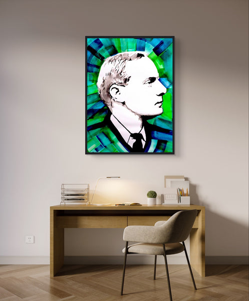 Framed Art print depicting Patrick Pearses vision by Irish Artist Mullan. A fusion of history and art, perfect for decor and inspiration, embodying Ireland's rich heritage.