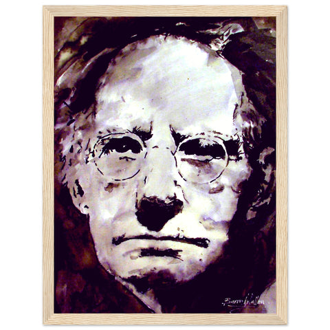 Portrait of Sean O'Casey by Irish artist Ó Maoláin. This detailed artwork captures the famed playwright's essence, highlighting his significant contributions to Irish literature.