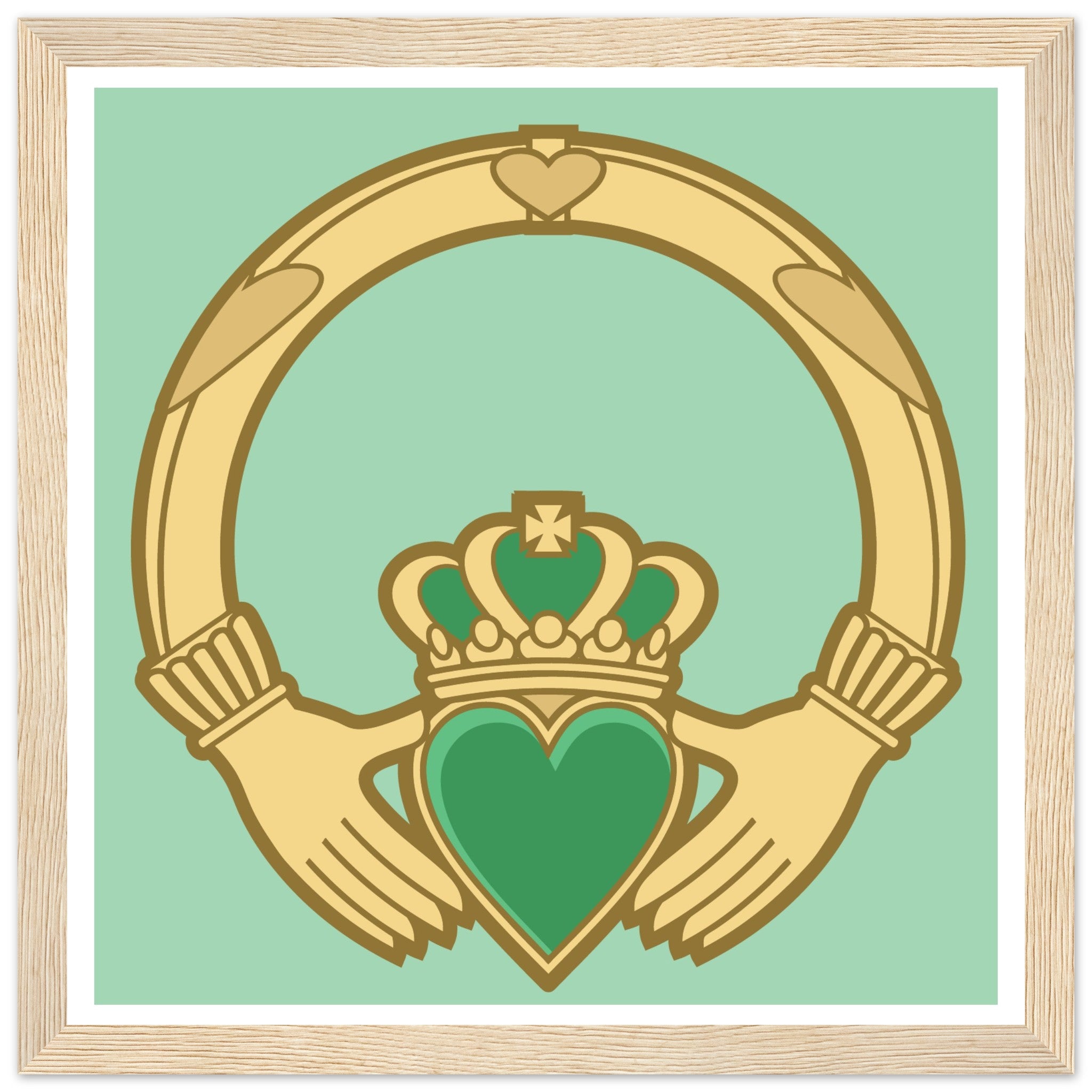 Irish Claddagh Ring Framed Wall Art Prints Buy Irish Art