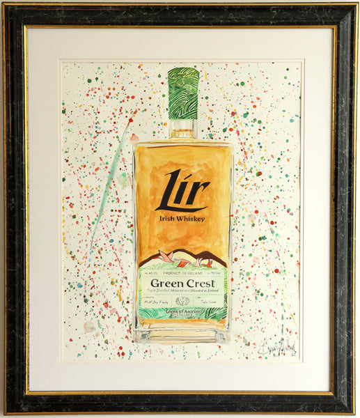 Lír Irish Whiskey Bottle - Original Watercolour Painting